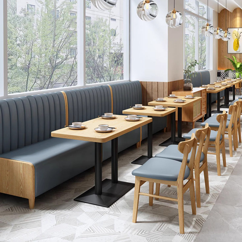 Modern Elegant Casual Restaurant Cafe Bar Benches Faux Leather Upholstered Bench
